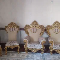 مبلمان سلطنتی9نفره همراه میز عسلی وشیشه کاور محافظ|مبلمان خانگی و میز عسلی|ایوان, |دیوار