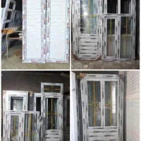 درب پنجره اهنی سرویس انباری پی وی سیpvcدوجدار اتاق