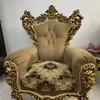 مبل استیل سلطنتی (ست کامل) به همراه میز نهارخوری