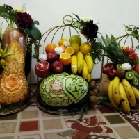 حکاکی هندوانه کدو میوه آرایی خنچه بندی یلدا چله|خدمات پذیرایی، مراسم|مشهد, تلگرد|دیوار