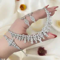 سرویس نقره زنانه شیک و خاص دنبالش هستید نقره حمیدی|بدلیجات|تبریز, |دیوار