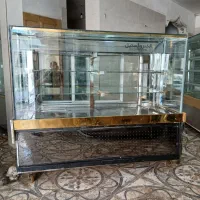 یحچال مکعبی ویترینی ۱ یک مترو نیم الکترواستیل درحد