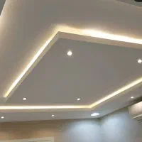 کناف پی وی سی تایل قرنیز نورپردازی لاین سقف کاذب|خدمات پیشه و مهارت|فولادشهر, مسکن مهر فولادشهر|دیوار