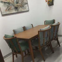 میز غذا خوری ۶ نفره چوب راش