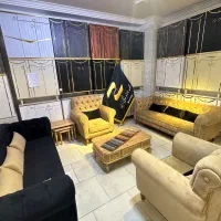 مبلمان کرم مشکی چستر زرین کالا