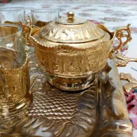 سینی و انگاره قدیمی برنجی سنگین و انتیک|کلکسیون اشیاء عتیقه|تهران, وردآورد|دیوار