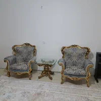 مبل ۷ نفره به علاوه ۲ میزبان و ناهار خوری ۶ نفره|مبلمان خانگی و میز عسلی|تهران, شهرک چیتگر|دیوار