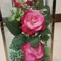 گل در شیشه|گل مصنوعی|همدان, |دیوار