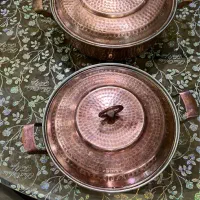 دو عدد ماهی تابه مس