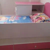 سرویس خواب کودک و نوجوان دو منظوره|تخت و سرویس خواب|سرخه, |دیوار