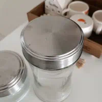 شیشه ی حبوبات با درب استیل|ظروف نگهدارنده، پلاستیکی، یک‌بارمصرف|مشهد, الهیه|دیوار