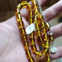 تسبیح کهربا پودری زردار|بدلیجات|ارومیه, |دیوار