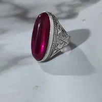 انگشتر یاقوت بادومی تربت حیدریه