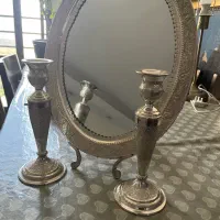 اینه شمعدان نقره