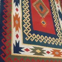 گلیم فرش سنتی|گلیم، جاجیم، گبه|کرمانشاه, |دیوار