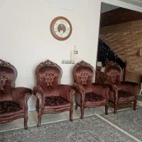 فروش مبلمان استیل سلطنتی 9 نفره با میز|مبلمان خانگی و میز عسلی|نجف‌آباد, ویلاشهر|دیوار