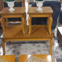 میز عسلی چوب راش با صفحه ام دی اف