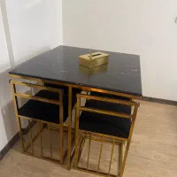 میزناهارخوری کمجا میزناهار خوری ۴ نفره استیل نو