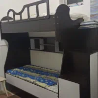 تخت دوطبقه همراه تشک سالم