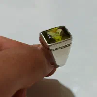 انگشتر زبرجد رکاب نقره قدیمی|جواهرات|کرمانشاه, |دیوار