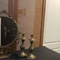 فروش آینه شمعدان برنجی فقط 5 میلیون تومان