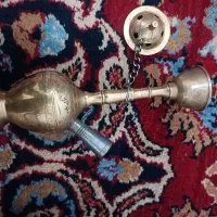 قلیان برنجی عتیقه/قدیمی و اصیل کار دست، تزئینی