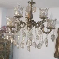 دو عدد لوستر برنزی|لوستر و چراغ آویز|همدان, |دیوار