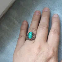 انگشتر عقیق وفیروزه