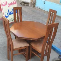 میز غذاخوری ۴ نفره|میز و صندلی غذاخوری|خمین, |دیوار