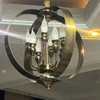 لوستری‌ شامپاینی ۸شعله|لوستر و چراغ آویز|قزوین, |دیوار