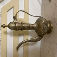 سینی مسی ظروف آنتیک عتیقه دکوری|کلکسیون اشیاء عتیقه|سمنان, |دیوار