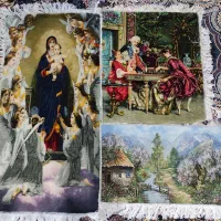 تابلو فرش دستباف ابریشمی