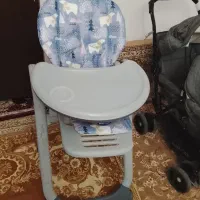 کالسکه دوقلو و میز غذا|کالسکه و لوازم جانبی|کرمانشاه, |دیوار