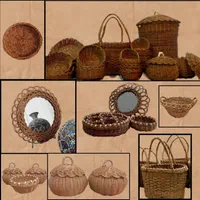 سبد حصیری (لیلی بافت)|صنایع دستی و سایر لوازم تزئینی|شاهرود, |دیوار