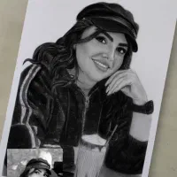 طراحی چهره سیاه‌قلم هدیه ای برای تولد و روز مرد