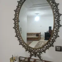 ساعت آینه و بوفه برنجی