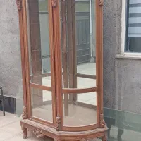 گنجه سلطنتی تمام چوب اصلی|بوفه، ویترین، کنسول|ملک‌آباد, |دیوار