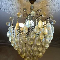 فروش دو عدد لوستر ۸ شاخه ۵۰ سانت|لوستر و چراغ آویز|رشت, استقامت ۱|دیوار