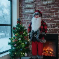 عروسک بابانوئل ، درخت کریسمس ، ننه سرما