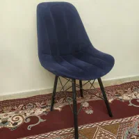 صندلی پایه فلزی روکش مخمل