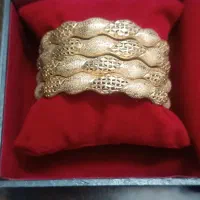 النگو طلا روس رنگ ثابت سایز ۲ ضد حساسیت