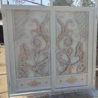 درب ویلای مدرن طرح دار فرفورژه دار|مصالح و تجهیزات ساختمان|نظرآباد, شهرک آزادگان|دیوار