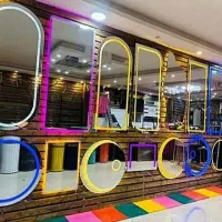 آینه بک لایت ،فیتینگ، سندبلاست (فروشگاه طنین بانو)