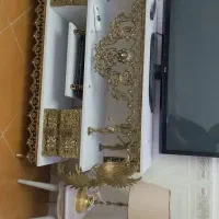 میز تی وی با ویترین برنجی