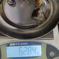 انگشتر نقره دست ساز با سنگ اصل