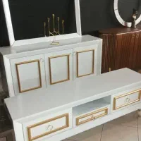 تعدادی آیینه کنسول ومیزتلویزیون|بوفه، ویترین، کنسول|نهبندان, |دیوار