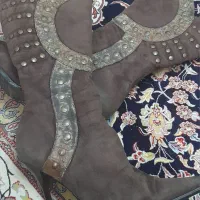 پوتین قهوه ای زنانه ساق بلند|کیف، کفش، کمربند|پرند, فاز ۴|دیوار