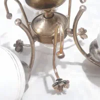 لوستر سه شاخه برنجی