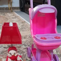 یک عدد آباژور نو استفاده نشده با کالسکه پلاستیکی