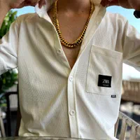 گردنبند کارتیر استیل طلایی یونیسکس